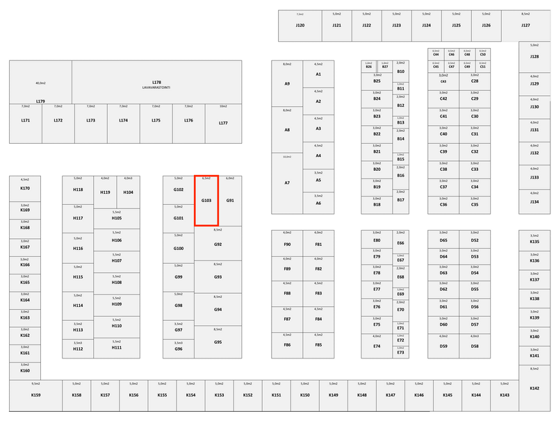 6.5M² itsepalveluvarasto - G103