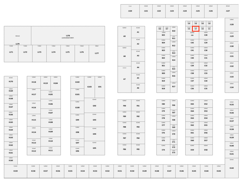 0.5M² itsepalveluvarasto - C47