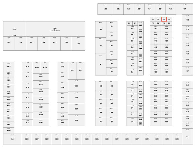 0.5M² itsepalveluvarasto - C48