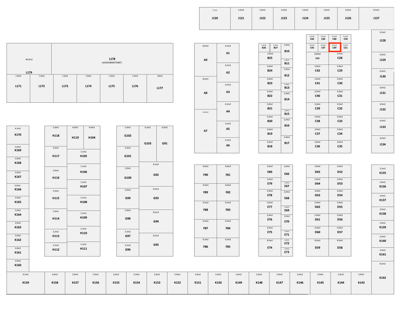 0.5M² itsepalveluvarasto - C49