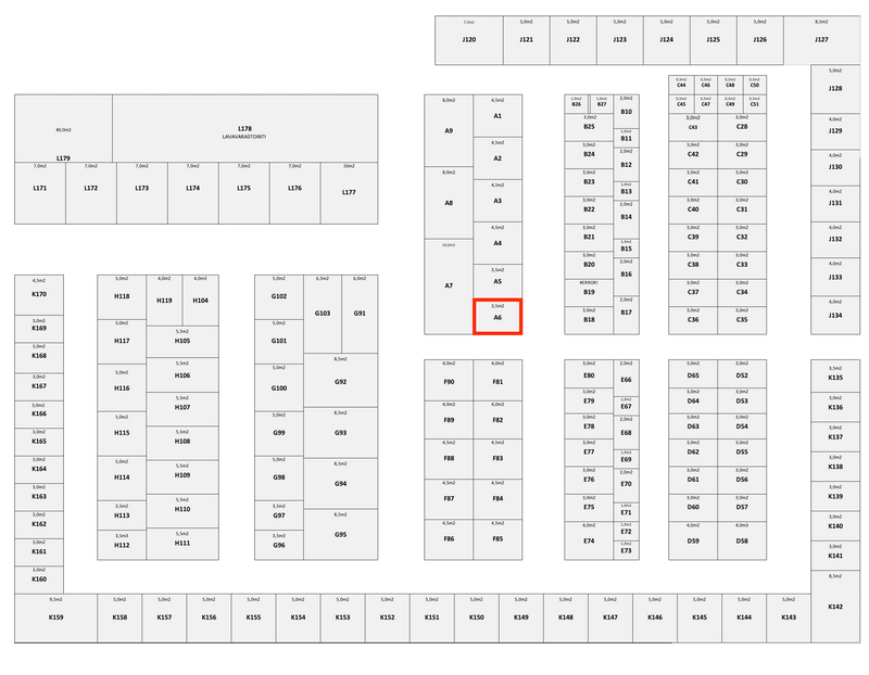 3.5m² itsepalveluvarasto - A6